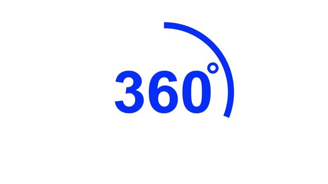 360 degree view icon animation, Icon 360&deg; animation with optional lama matte. Chroma key included