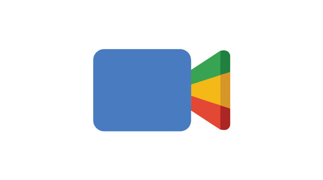 Video camera icon with bl
