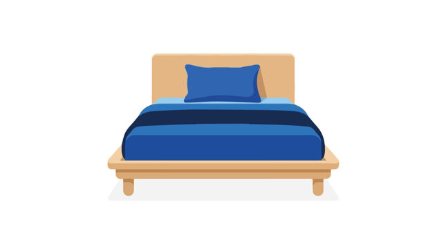 Modern bedroom bed with b