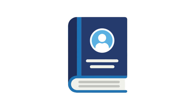 illustration of a blue id