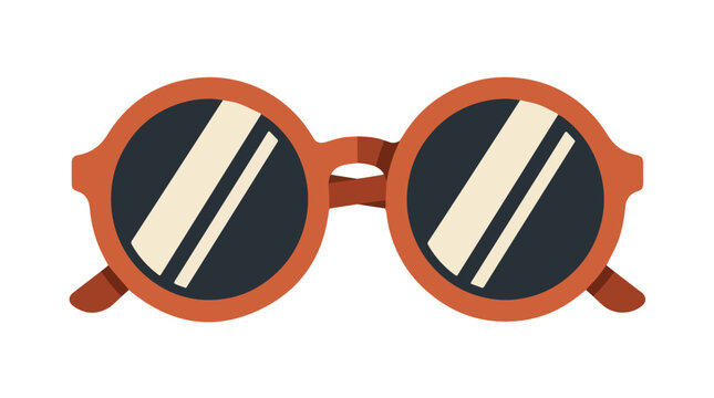 Retro round sunglasses wi