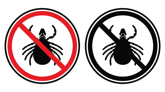 Tick icon sign prohibited circle red vector illustration
