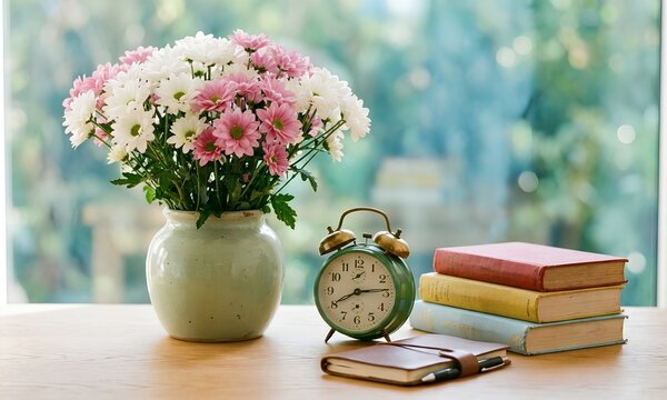 Happy teacher's day flowers books appreciation for educators