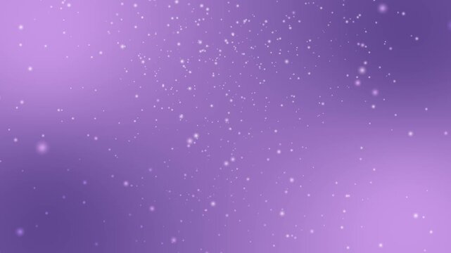 Abstract Purple Winter Night Sky with Glowing Stars Falling Snow and Galaxy Light Background Holiday Celebration Vector Illustration Texture