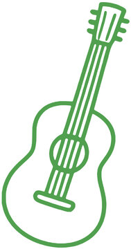 Debut Era Icon Symbol Guitar Vector