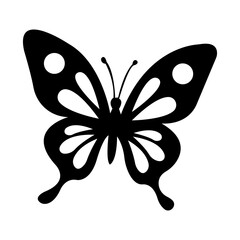 Black Butterfly Silhouette Vector © Dave