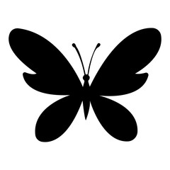 Black Butterfly Silhouette Icon © Dave