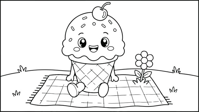 Cute baby sitting on a changing mat with pacifier. Infant in diaper relaxing during diaper change time at home.