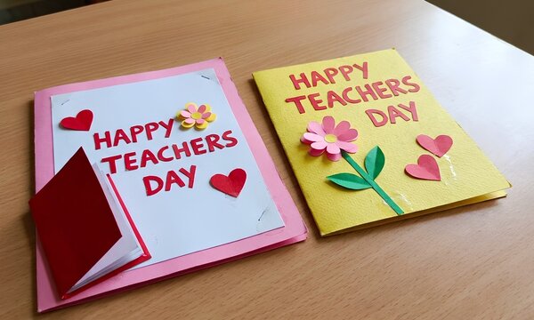Happy teacher's day cards handmade appreciation for educators
