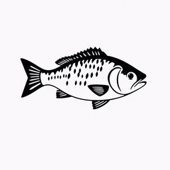 Fototapeta premium Fresh sea bass fish isolated on white background. Premium whole raw fish for seafood market and culinary use.