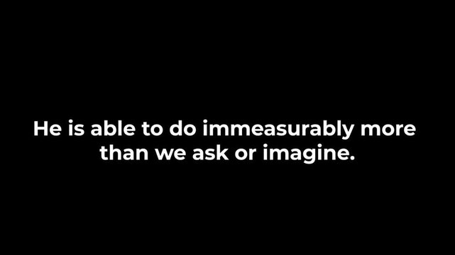 Bible Verse Motion Typography Animation 