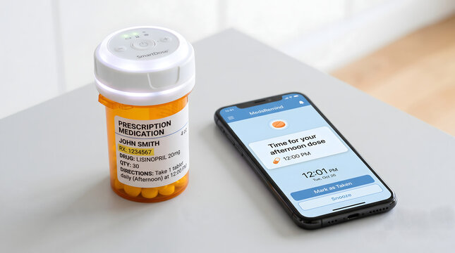 Smart Pill Bottle Tracking Medication Adherence Application