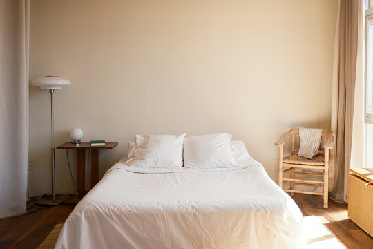 Interior of cozy bedroom at home