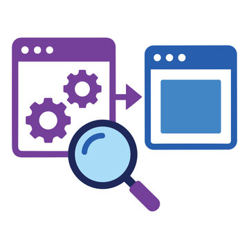 Web Audit and Technical Data Migration Vector Illustration