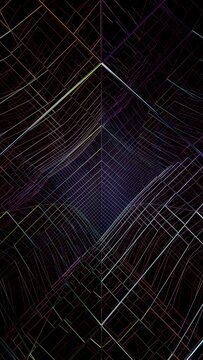 Infinity information tunnel inside an Internet network or AI.