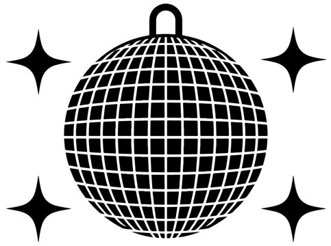 Black and white checkered pattern hat silhouette with stars