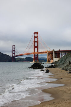 Golden Gate Bridge From Beach