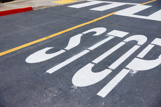 Stop Sign Road Marking