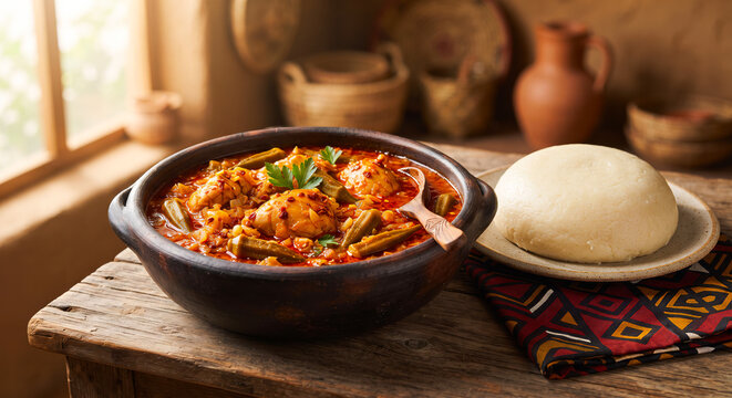 Rich Angolan Muamba de Galinha Chicken and Palm Oil Stew