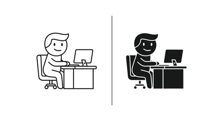 Cartoon boy with arms crossed standing