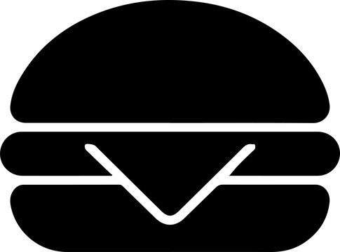 Minimalist hamburger icon vector isolated