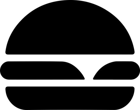 Minimalist hamburger icon vector isolated