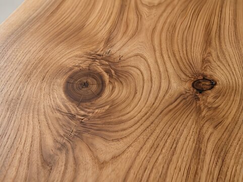 Natural oak wood grain texture with dark round knots background material