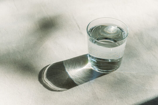 Glass Of Water In Sunlight