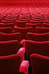 Obraz premium Elegant Red Seat Perspective