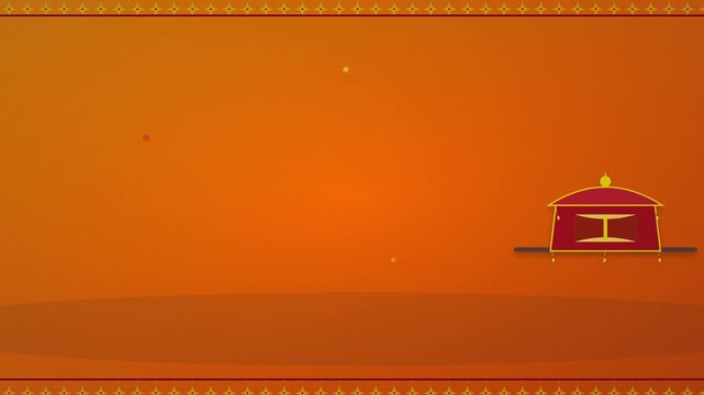 Traditional Doli Palanquin Carriage Wedding Animation
