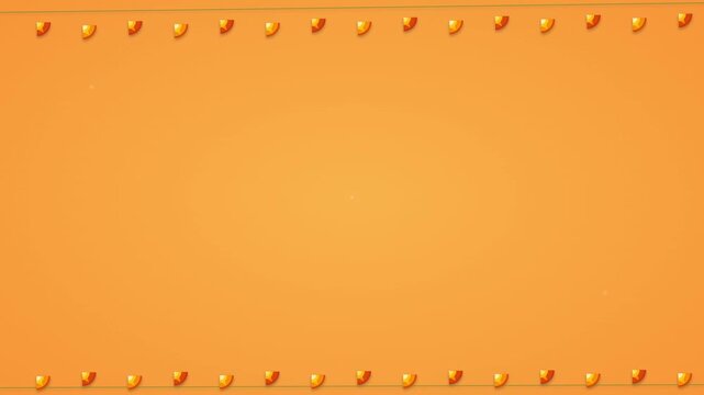 Traditional Marigold Floral Frame Indian Wedding Animation