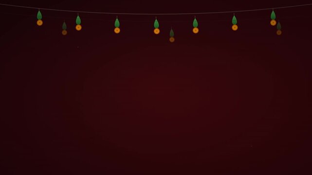 Traditional Toran Doorway Durga Puja Motion Graphic Design