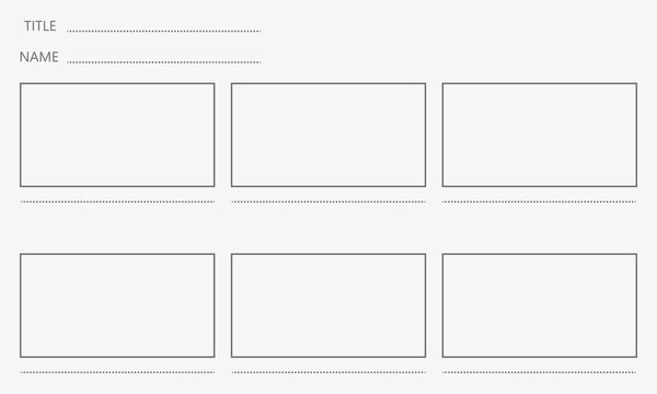 Creative and professional storyboard template to easily plan visual storylines. perfect for film, animation, ads, and presentations. clean design, print-ready, and highly versatile for any project. 
