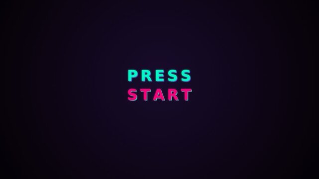 Minimalist Press Start Graphic