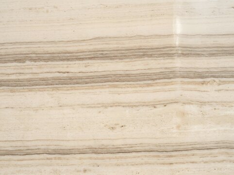 Cream beige travertine stone texture background with natural horizontal veins