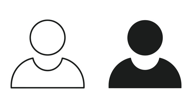 Minimalist Silhouette Comparison of Empty and Filled Human Head Outline Vector Illustration