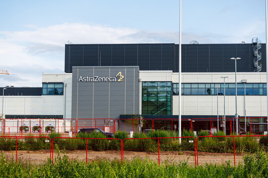 AstraZeneca pharmaceutical company building in S&ouml;dert&auml;lje, Sweden