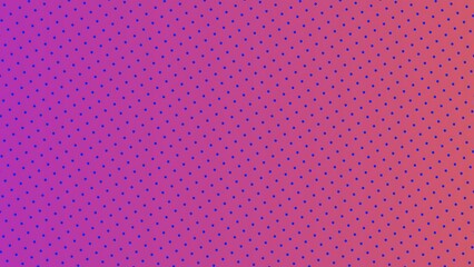 Abstract background with blue polka dots on a vibrant purple and orange gradient © fruit shop