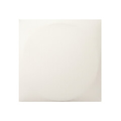 Fototapeta premium Blank white square paper card template on transparent background