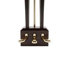 Golden pedals of a grand piano on isolated background © shuphanida