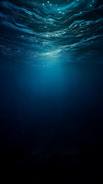 deep blue water