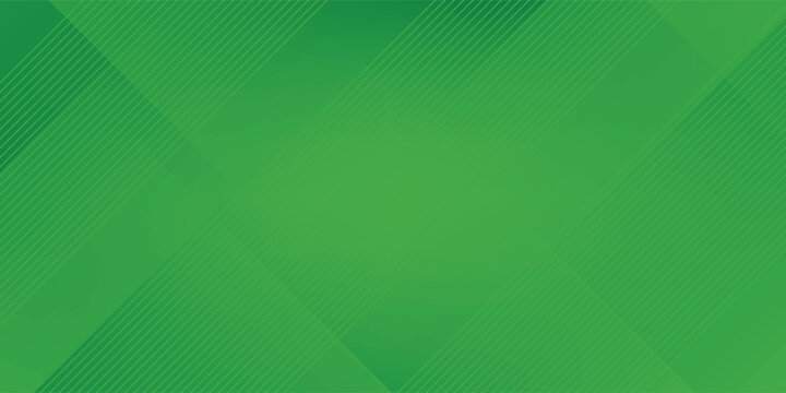 Abstract Green Geometric Background featuring Overlapping Shapes and Parallel Lines Texture
