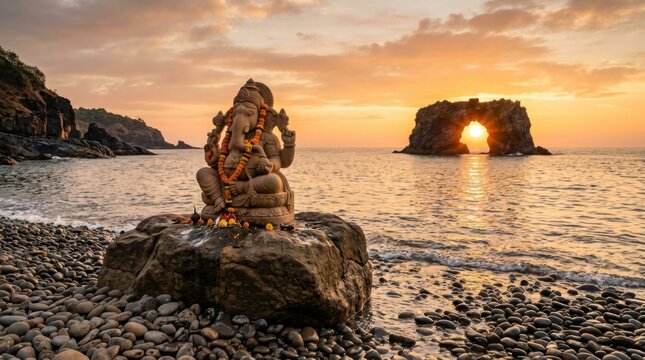 Ganesha Beach Sunrise Blessing