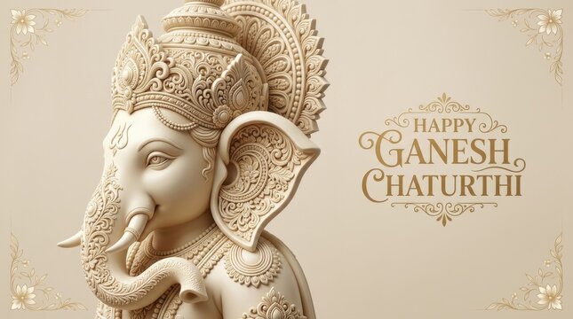 Elegant Ganesh Greeting Card