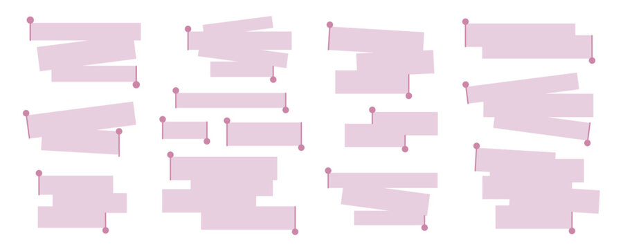 text highlight bar box label set for social media post. annotation marker callout with pink frame and pointer for story content. modern vector element for blog article marketing presentation