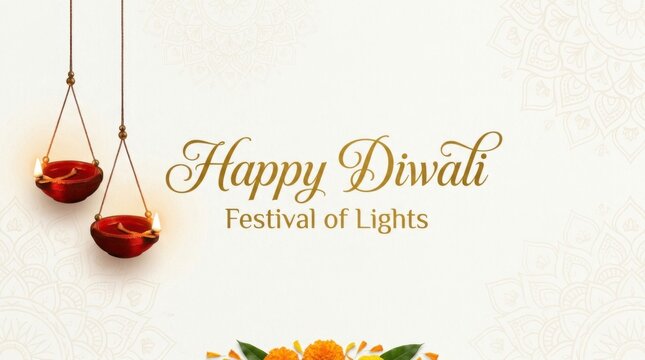 Elegant Happy Diwali Card