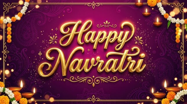 Royal Happy Navratri Design