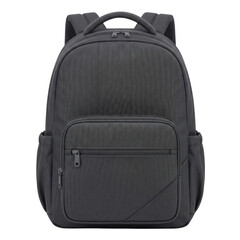 Black canvas backpack for school or travel © BTG