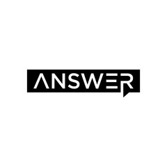 Fototapeta premium Answer Speech Bubble Icon.