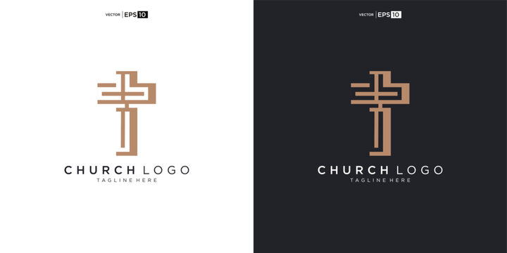 Modern Abstract Church Logo Design.